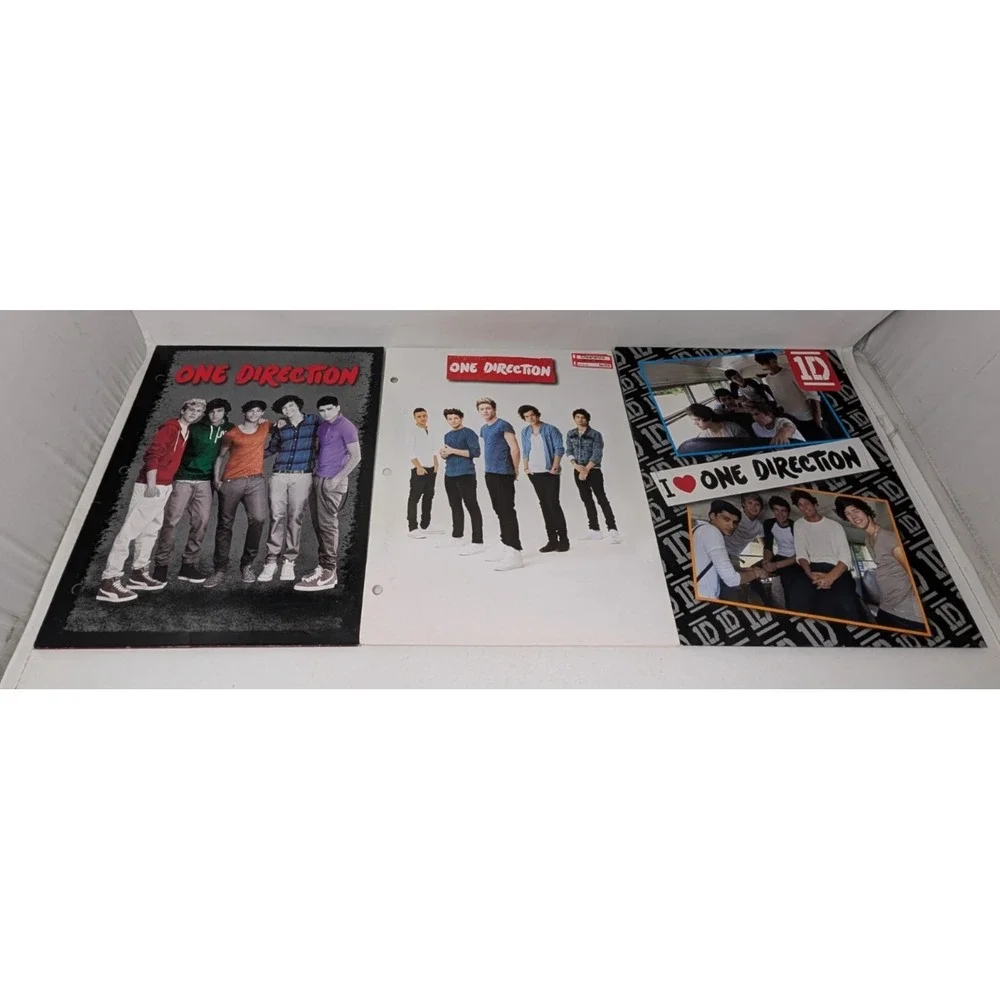 One Direction 1D Band School Folder Art Lot Vintage 2013